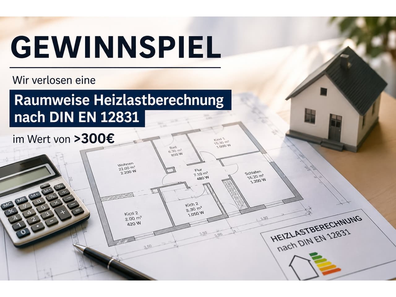 Heizlastberechnung nach DIN EN 12831